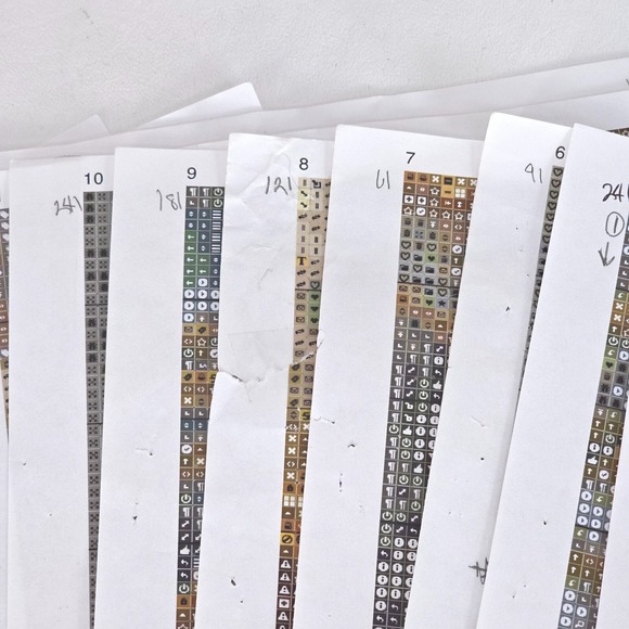 Vintage Santa Counted Cross Stitch Chart Paper Moon Media 87,500 Stitches Cabin - Picture 3 of 9